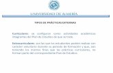 TIPOS DE PRÁCTICAS EXTERNAS - UAL