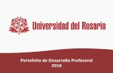 Portafolio de Desarrollo Profesoral 2016