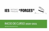INICIO DE CURSO 2020-2021