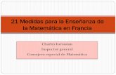 21 medidas para la enseñanza de la Matemática en Francia