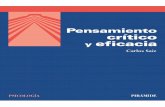 Pensamiento crítico y eficacia (Psicología) (Spanish Edition)