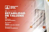 TALLER APLICATIVO ESTABILIDAD DE TALUDES
