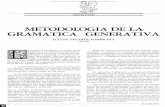 METODOLOGÍA DE LA GRAMÁTICA GENERATIVA
