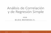 Análisis de Correlación y de Regresión Simple