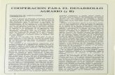 COOPERACION PARA EL DESARROLLO (y AGRARIO II)