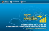 PROPUESTAS DE PLANES DE GOBIERNO DE CANDIDATOS …
