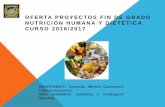 OFERTA PROYECTOS FIN DE GRADO NUTRICIÓN HUMANA Y …