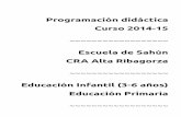 Programación didáctica Curso 2014-15