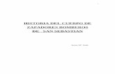 HISTORIA DEL CUERPO DE ZAPADORES BOMBEROS DE SAN SEBASTIAN