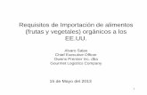 Requisitos de Importación de alimentos (frutas y vegetales ...
