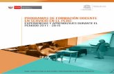 Programas de formación docente en servicio en el Perú ...