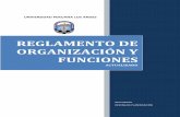 REGLAMENTO DE ORGANIZACIÓN Y FUNCIONES
