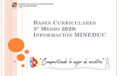 BASES CURRICULARES 3° MEDIO 2020: INFORMACIÓN