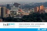 INFORME DE LOGROS INSTITUCIONALES - IDPC