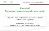 Recursos Humanos para la Innovación - Foro Consultivo