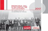 MEMORIA DEL pLAn AnuAL DE ACTuACIOnES 2017