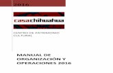 MANUAL DE ORGANIZACIÓN Y OPERACIONES 2016
