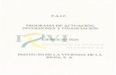 P.A.I.F. PROGRAMA DE ACTUACIÓN, INVERSIONES Y …