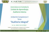 Unidad de Competencia V Tema: “Auditoría Integral”