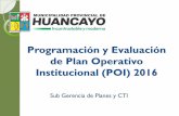 Programación y Evaluación de Plan Operativo Institucional ...