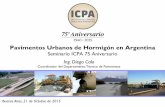 Pavimentos Urbanos de Hormigón en Argentina