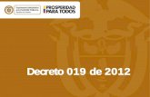 Decreto 019 de 2012 - funcionpublica.gov.co