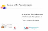 Tema 24: Psicoterapias - Comunidad de Madrid