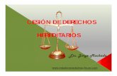 CESIÓN DE DERECHOS HEREDITARIOS
