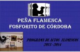 PROGRAMA DE ACTOS FLAMENCOS 2013 -2014