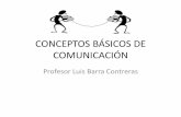 CONCEPTOS BÁSICOS DE COMUNICACIÓN