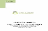 CERTIFICACIÓN DE COSTUMBRES MERCANTILES