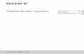 Home Audio System - Sony