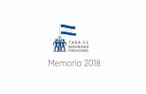 Memoria 2018 - Tasa de Seguridad Poblacional - Honduras