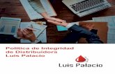 Politica de integridad de distribuidora Luis Palacio