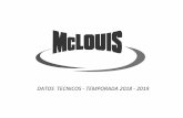 DATOS TECNICOS - TEMPORADA 2018 - 2019