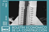 BOLETÍN ECONÓMICO DE LA CONSTRUCCIÓN