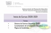 Inicio de Cursos 2020-2021