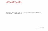 Descripción de la función de Avaya IP Office Platform