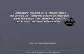 “Distribución espacial de la Infraestructura del Servicio ...