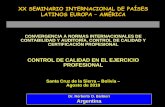 CONTROL DE CALIDAD EN EL EJERCICIO PROFESIONAL