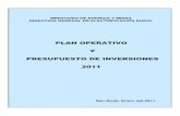 PLAN OPERATIVO Y PRESUPUESTO DE INVERSIONES 2011