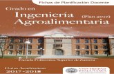 Grado en Ingeniería Agroalimentaria (Plan 2017) Guía ...