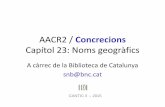 AACR2 / Concrecions