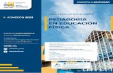 FACULTAD DE EDUCACIÓN ADMISIÓN 2021 PEDAGOGÍA EN …