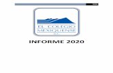 INFORME 2020 - El Colegio Mexiquense, A.C.