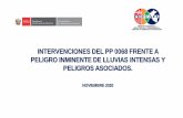 INTERVENCIONES DEL PP 0068 FRENTE A PELIGRO …