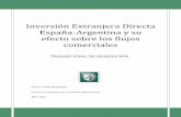 Inversión Extranjera Directa España-Argentina y su efecto ...