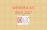 MEMORIA AIC 2015-2017