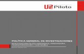 POLÍTICA GENERAL DE INVESTIGACIONES