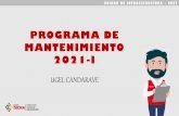 PROGRAMA DE MANTENIMIENTO 2021-I